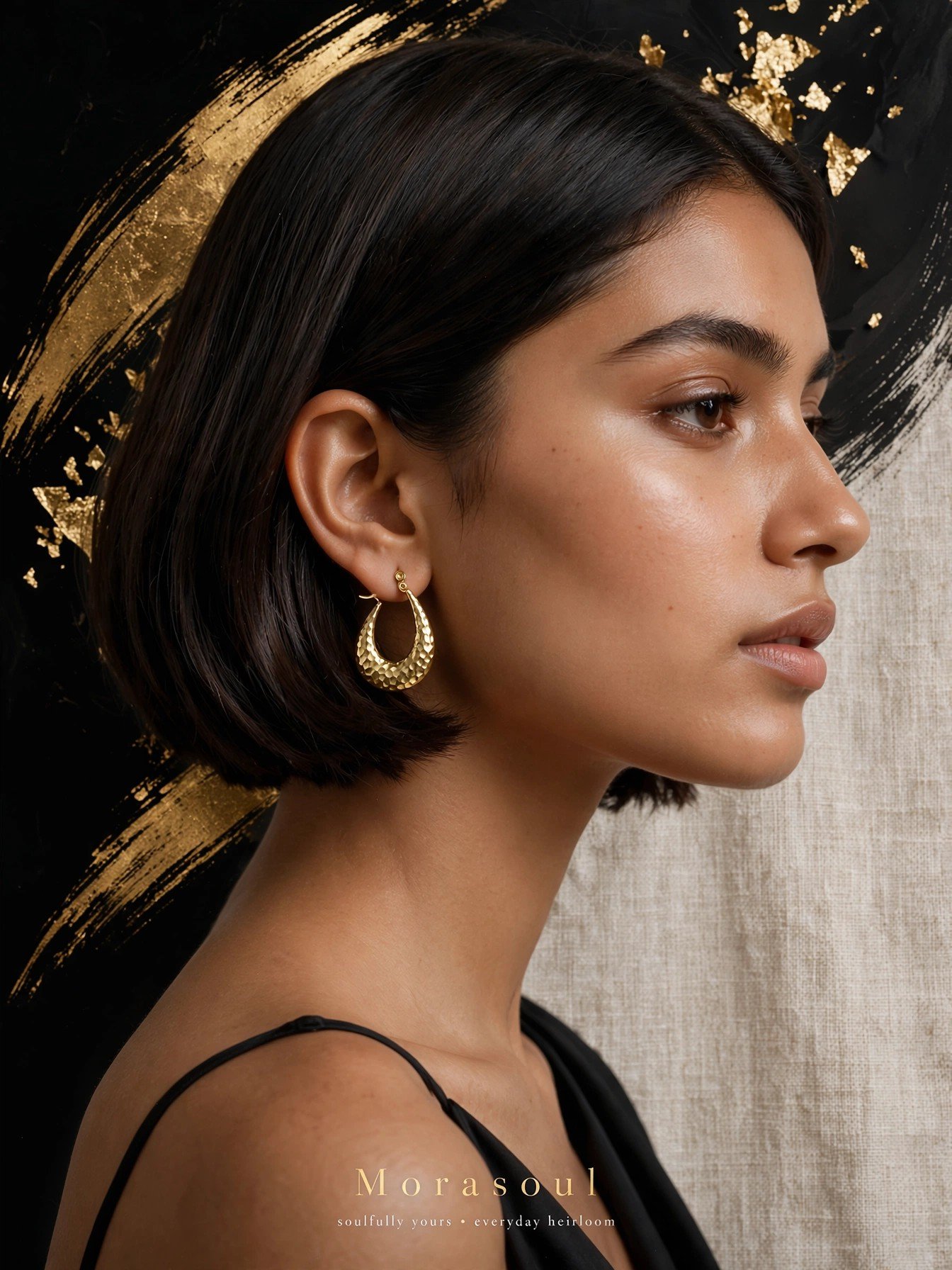 Textured Hoop Earrings