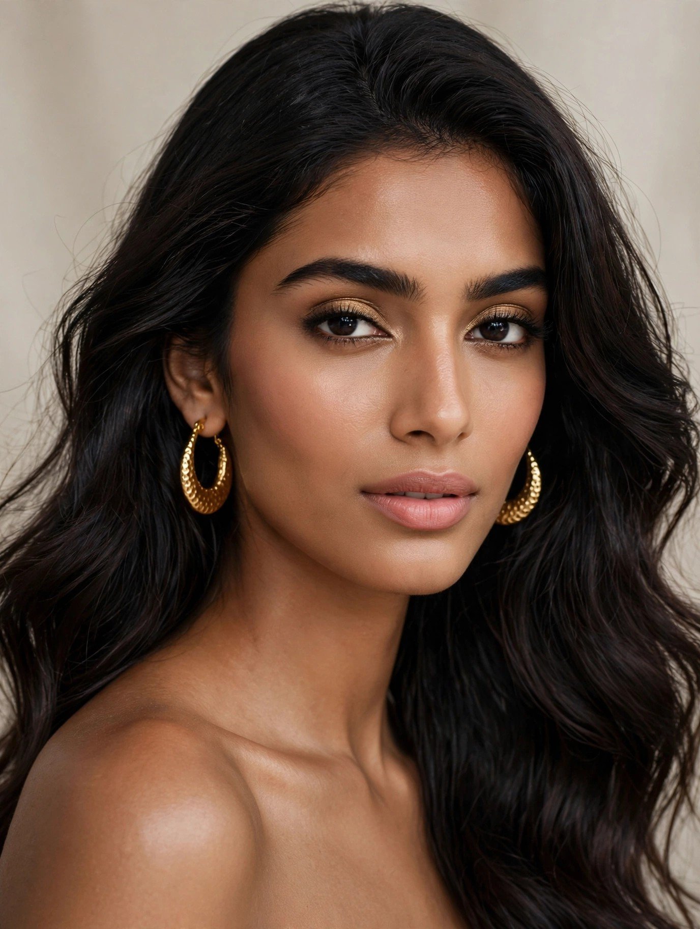 Textured Hoop Earrings